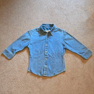 Lua America blue denim top